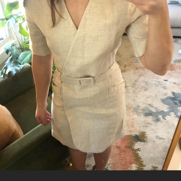 & Other Stories | Belted Linen Dress - Picture 5 of 9